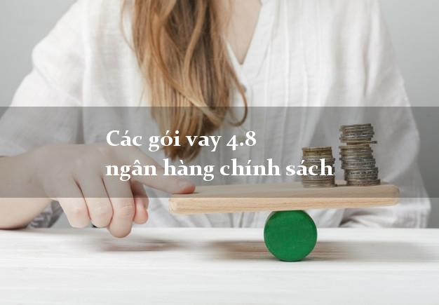 Các gói vay 4.8 ngân hàng chính sách