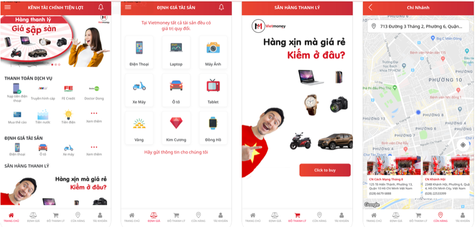 Hướng dẫn cầm đồ Vietmoney tại nhà